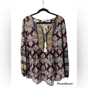 NWT Entro Boho Top Size Medium